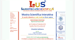 Desktop Screenshot of ludotecascientifica.it